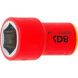 BGS technic VDE dopsleutel, zeskant - 3/8" - 18 mm