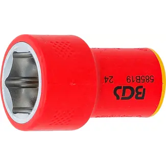 BGS technic VDE dopsleutel, zeskant - 3/8" - 19 mm