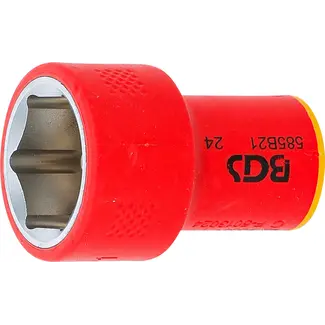 BGS technic VDE dopsleutel, zeskant - 3/8" - 21 mm