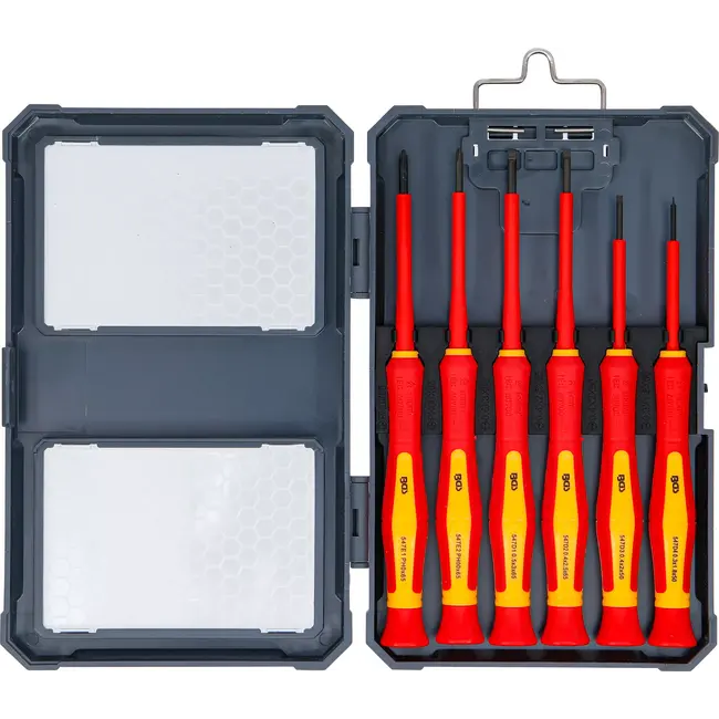 BGS VDE-precisie-schroevendraaierset - 6 delig