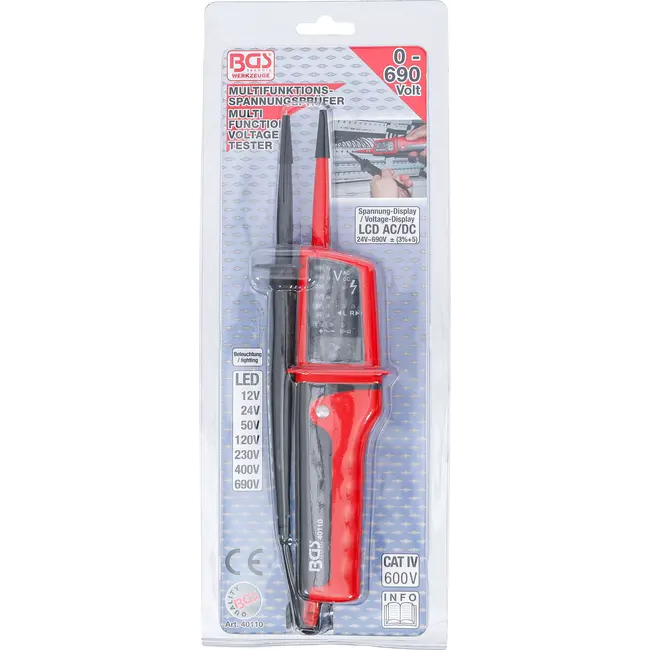 BGS Spanningstester met digitaal display