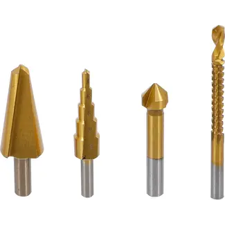 BGS Multi-borenset - HSS-G - titanium gecoat - 4 delig