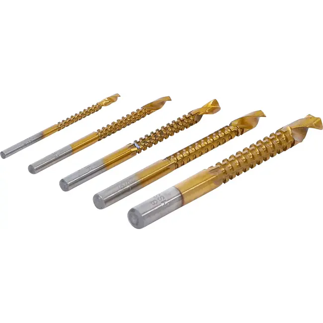 BGS HSS-freesboren - titanium gecoat - 3 - 8 mm - 5 delig