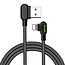 Mcdodo USB naar Lightning-kabel - schuin - 1,8 meter - zwart