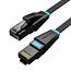 Vention Platte netwerkkabel CAT6 - 1000Mbps - 8 meter - Zwart