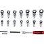 BGS Set insteek-ratelringsleutels en bitset - 6 - 20 mm - 27 delig