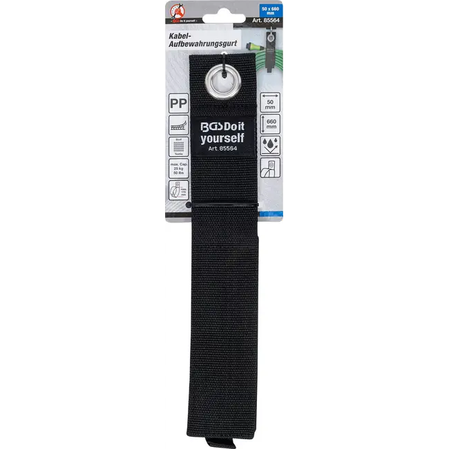 BGS Kabel-opberggordel - verstelbaar - 50 x 660 mm