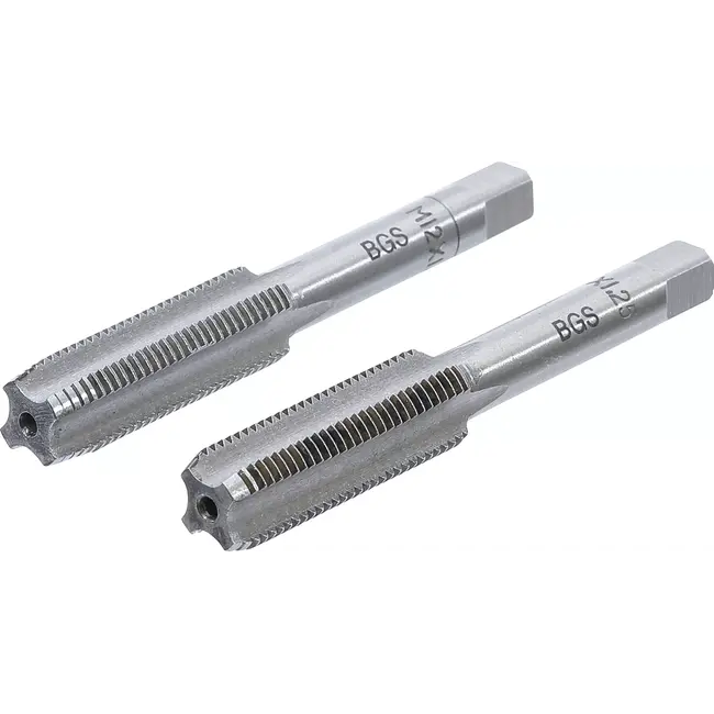 BGS Draadsnijtap - voor- en nasnijder - M12 x 1,25 - 2 delig