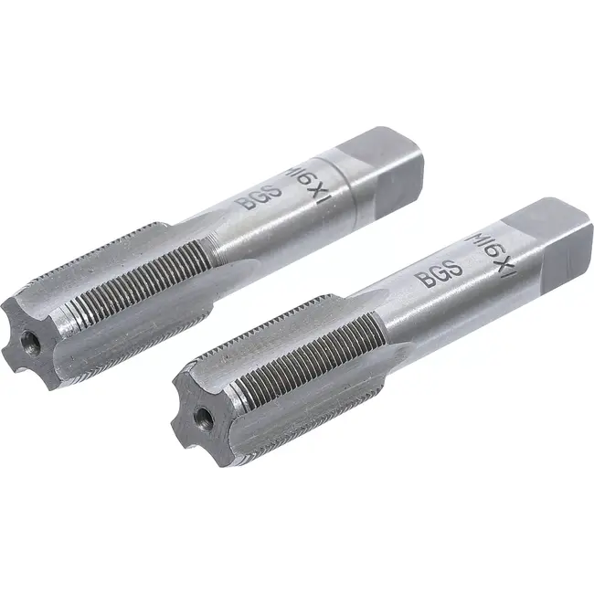 BGS Draadsnijtap - voor- en nasnijder - M16 x 1,0 - 2 delig