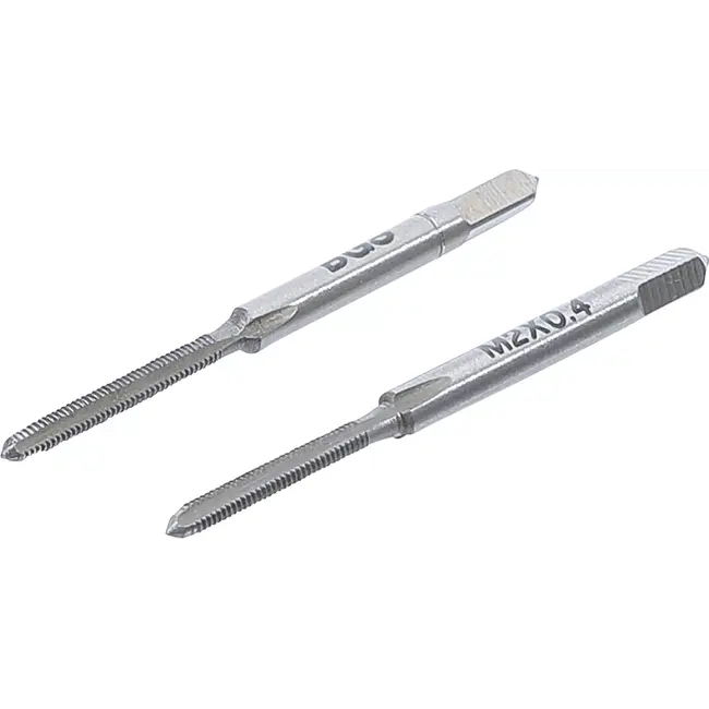 BGS Draadsnijtap - voor- en nasnijder - M2 x 0,4 - 2 delig