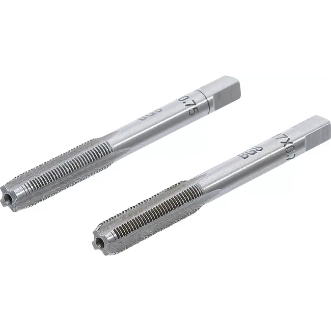 BGS Draadsnijtap - voor- en nasnijder - M7 x 0,75 mm - 2 delig