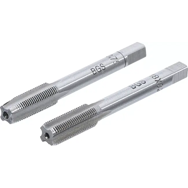 BGS Draadsnijtap - voor- en nasnijder - M8 x 0,75 mm - 2 delig