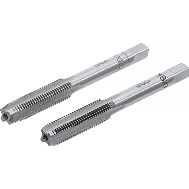 BGS Draadsnijtap - voor- en nasnijder - M8 x 1,0 mm - 2 delig