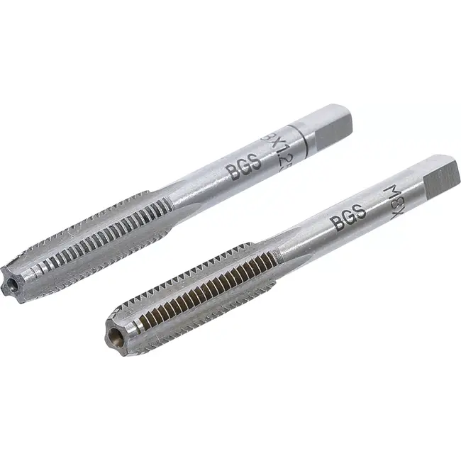 BGS Draadsnijtap - voor- en nasnijder - M8 x 1,25 mm - 2 delig