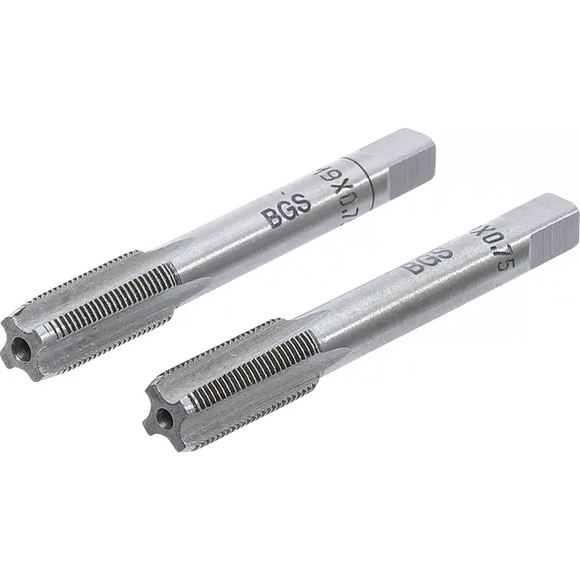 BGS Draadsnijtap - voor- en nasnijder - M9 x 0,75 mm - 2 delig