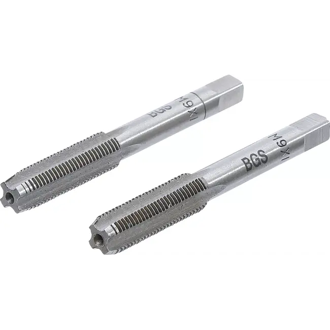 BGS Draadsnijtap - voor- en nasnijder - M9 x 1,0 mm - 2 delig