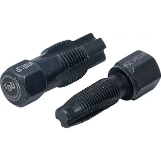 BGS Schroefdraad reparatieset voor Lambdasonde - M18 x 1,5 mm - M12 x 1,25 mm - 2 delig
