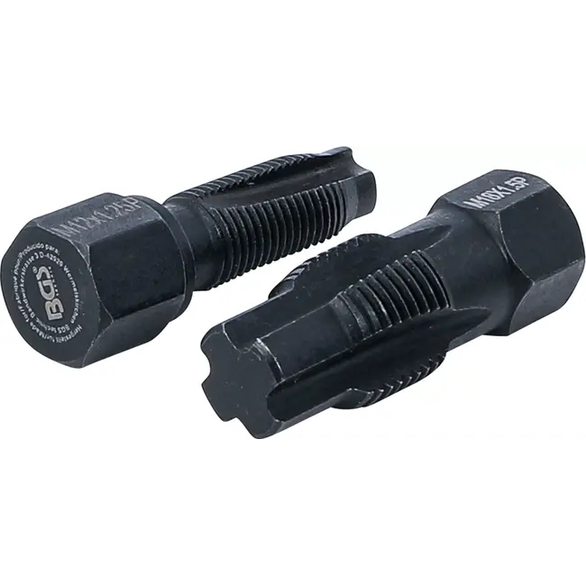 BGS Schroefdraad reparatieset voor Lambdasonde - M18 x 1,5 mm - M12 x 1,25 mm - 2 delig