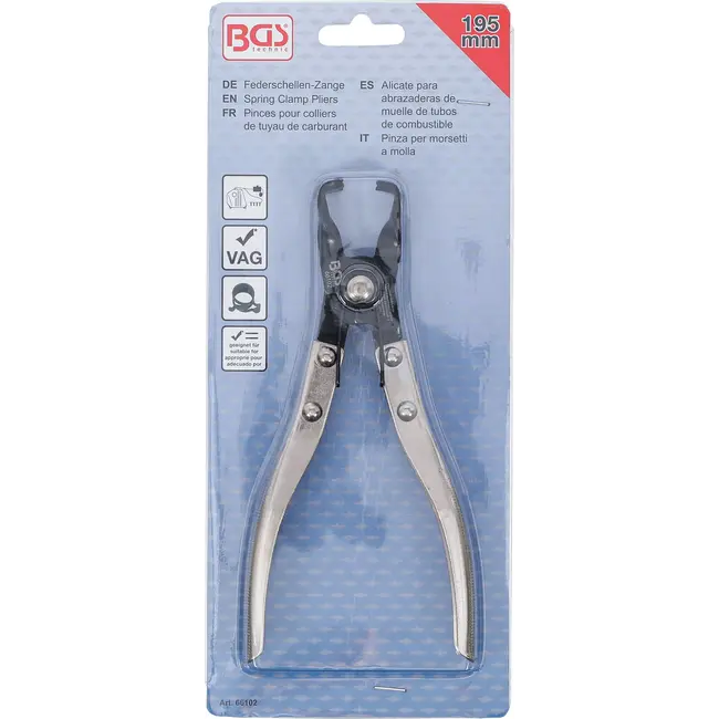 BGS Veerklemtang - voor brandstofleidingen - 180 mm