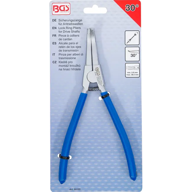 BGS Borgtang voor aandrijfassen - 30° gebogen