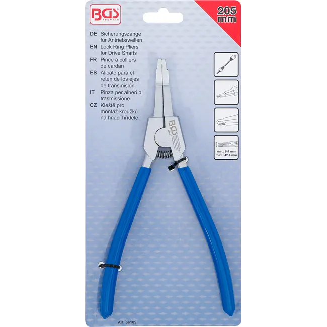 BGS Borgtang voor aandrijfassen - licht gebogen