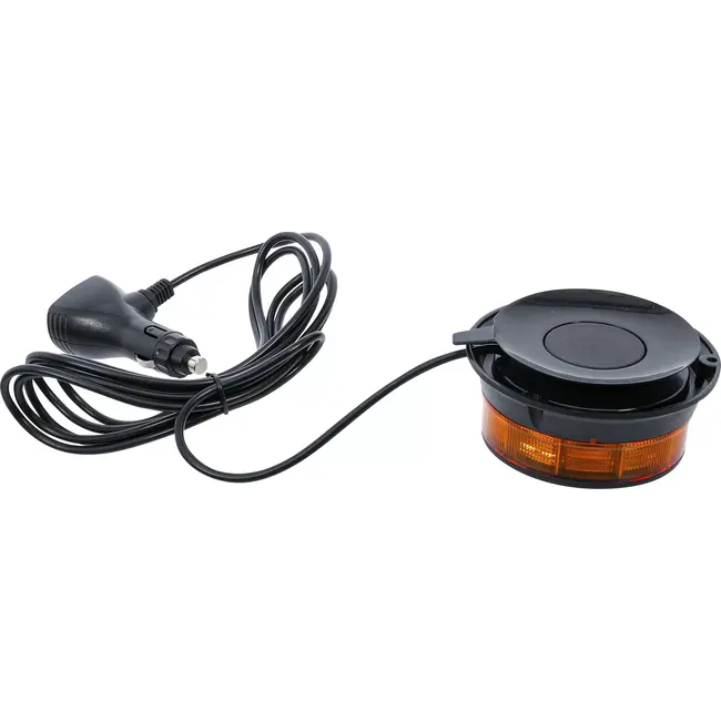 BGS Zwaailicht - geel - met magneet - 12 V / 24 V - Ø 130 mm