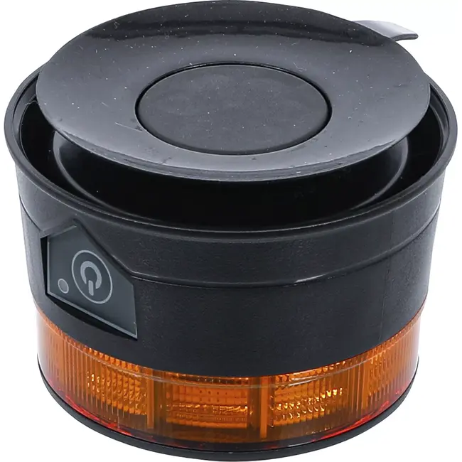 BGS Accu-zwaailicht - geel - met magneet - 12 V / 24 V - Ø 130 mm