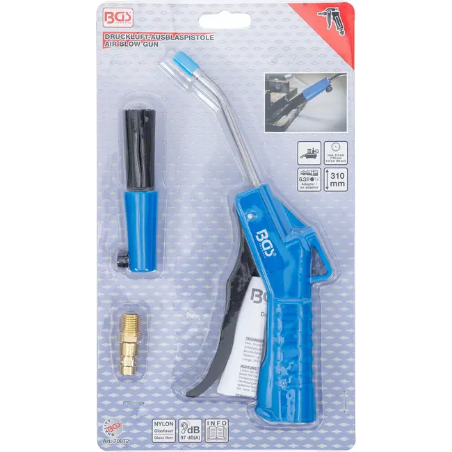 BGS Lucht blaaspistool - met penseel