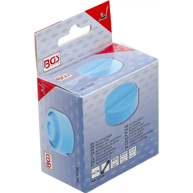 BGS Rubberen pad - voor potkrik - 65 x 38 mm