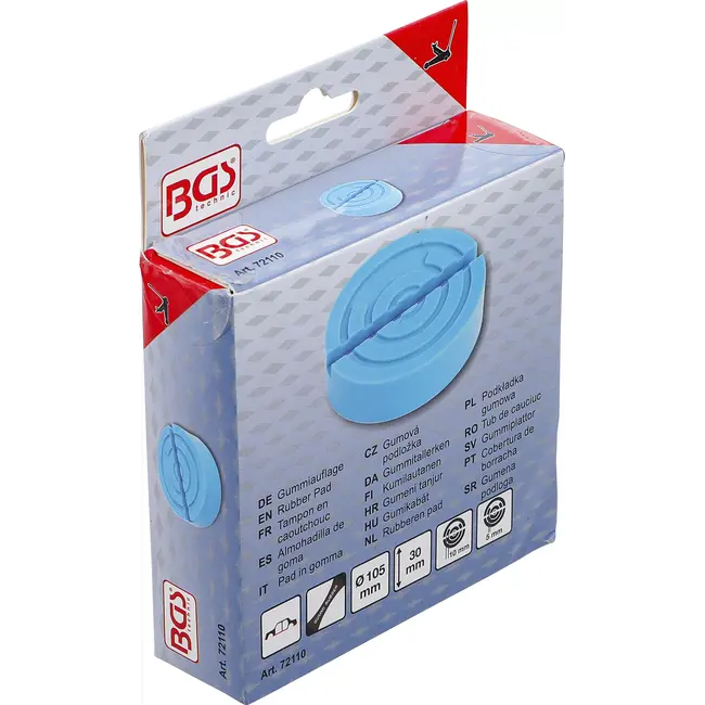 BGS Rubberen pad - voor potkrik - Ø 105 mm