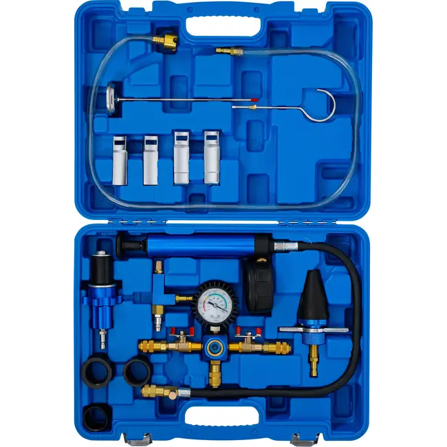 BGS Koelsysteem drukproef- en vulgereedschapset - 13 delig