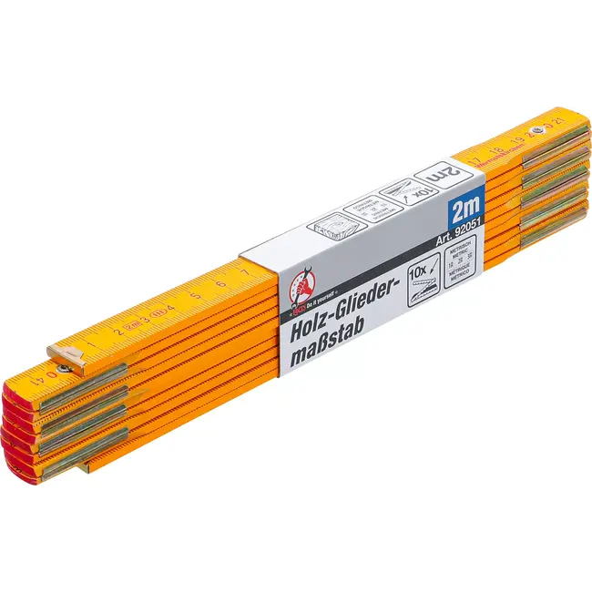 BGS Houten duimstok - 2 meter