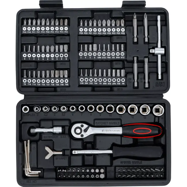 BGS Dopsleutelset - 1/4" - 130 delig