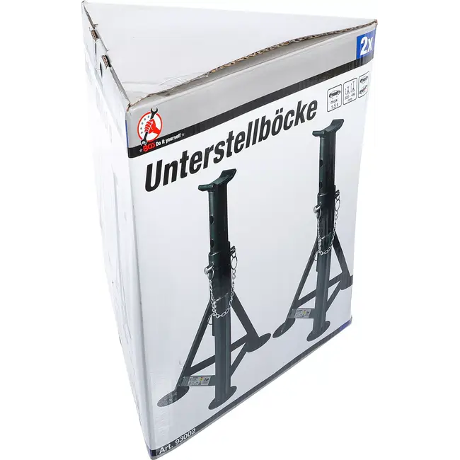 BGS Assteun - draagvermogen 1500 kg / paar - slag 322 - 490 mm - 1 paar