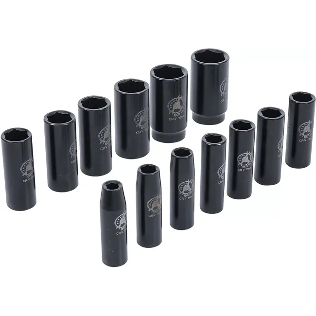 BGS Kracht doppenset - 1/2" - 10 t/m 32 mm - 13 delig