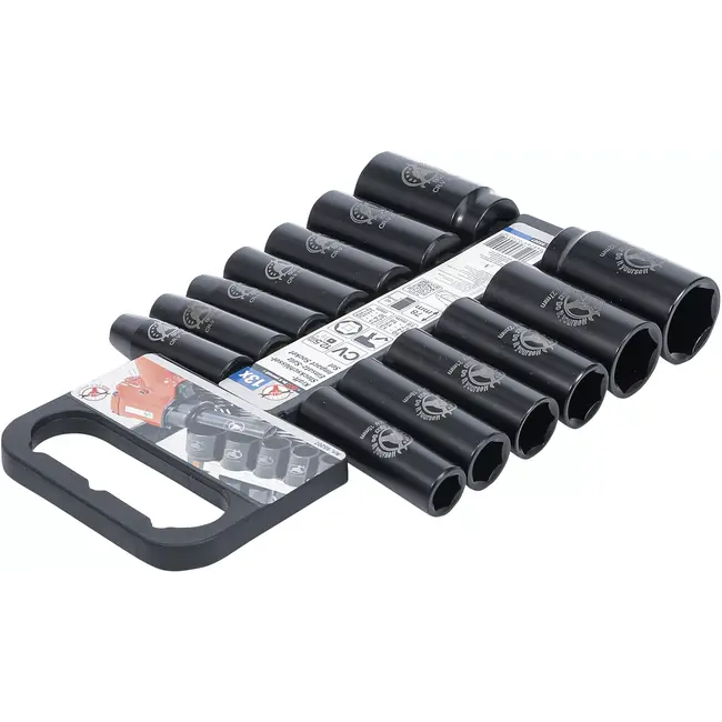 BGS Kracht doppenset - 1/2" - 10 t/m 32 mm - 13 delig