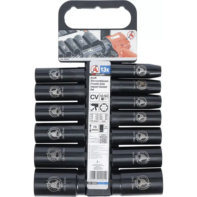 BGS Kracht doppenset - 1/2" - 10 t/m 32 mm - 13 delig