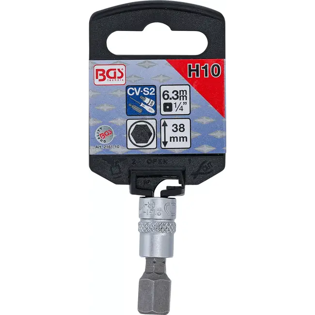 BGS Dopsleutelbit - 1/4" - binnenzeskant 10 mm