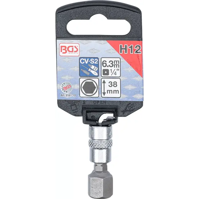 BGS Dopsleutelbit - 1/4" - binnenzeskant 12 mm