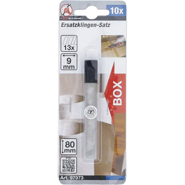 BGS Reservemesjes-set - 9 mm - 10 delig