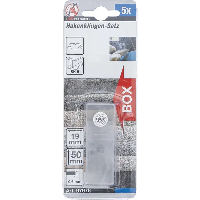 BGS Haakmesjes-set - 19 mm - 5 delig