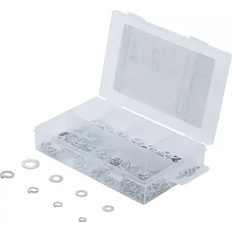 BGS Do it yourself Veerring- / vulringassortiment - Ø 4 - 8 mm - 250 delig
