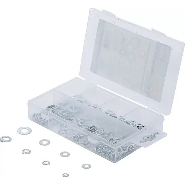 BGS Veerring- / vulringassortiment - Ø 4 - 8 mm - 250 delig