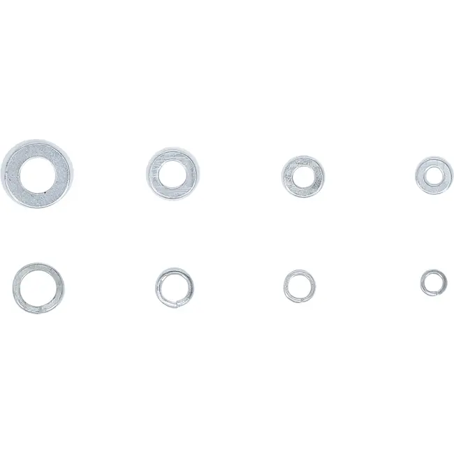 BGS Veerring- / vulringassortiment - Ø 4 - 8 mm - 250 delig