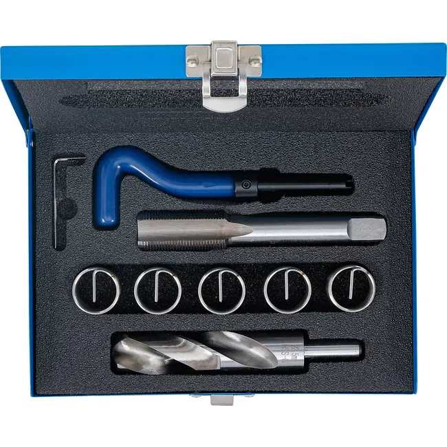 BGS Schroefdraad reparatieset - M22 x 1,5 - 9 delig
