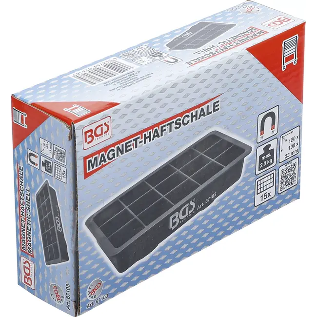 BGS Magneetschaal - 15 vakken - 120 x 190 mm