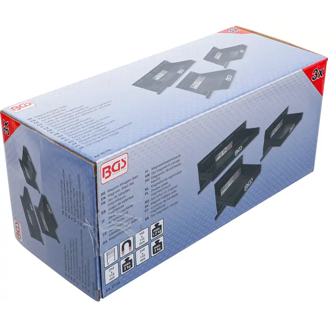 BGS Magnetische legbordset - 150 / 210 / 310 mm - 3 delig