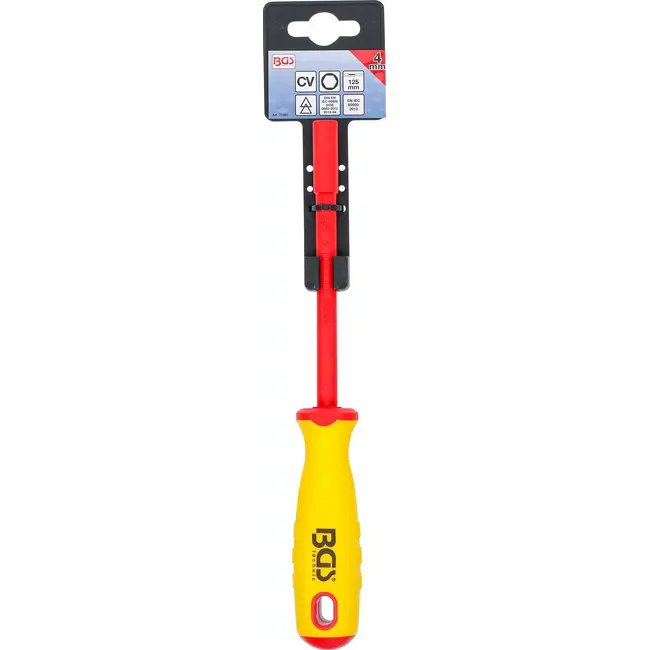 BGS VDE-dopsleutel-schroevendraaier - zeskant - 4 mm - Meslengte 125 mm