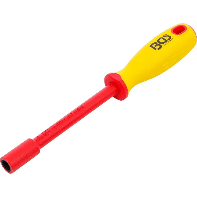 BGS VDE-dopsleutel-schroevendraaier - zeskant - 9 mm - Meslengte 125 mm