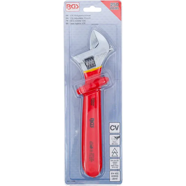 BGS Verstelbare VDE moersleutel - max. 38 mm
